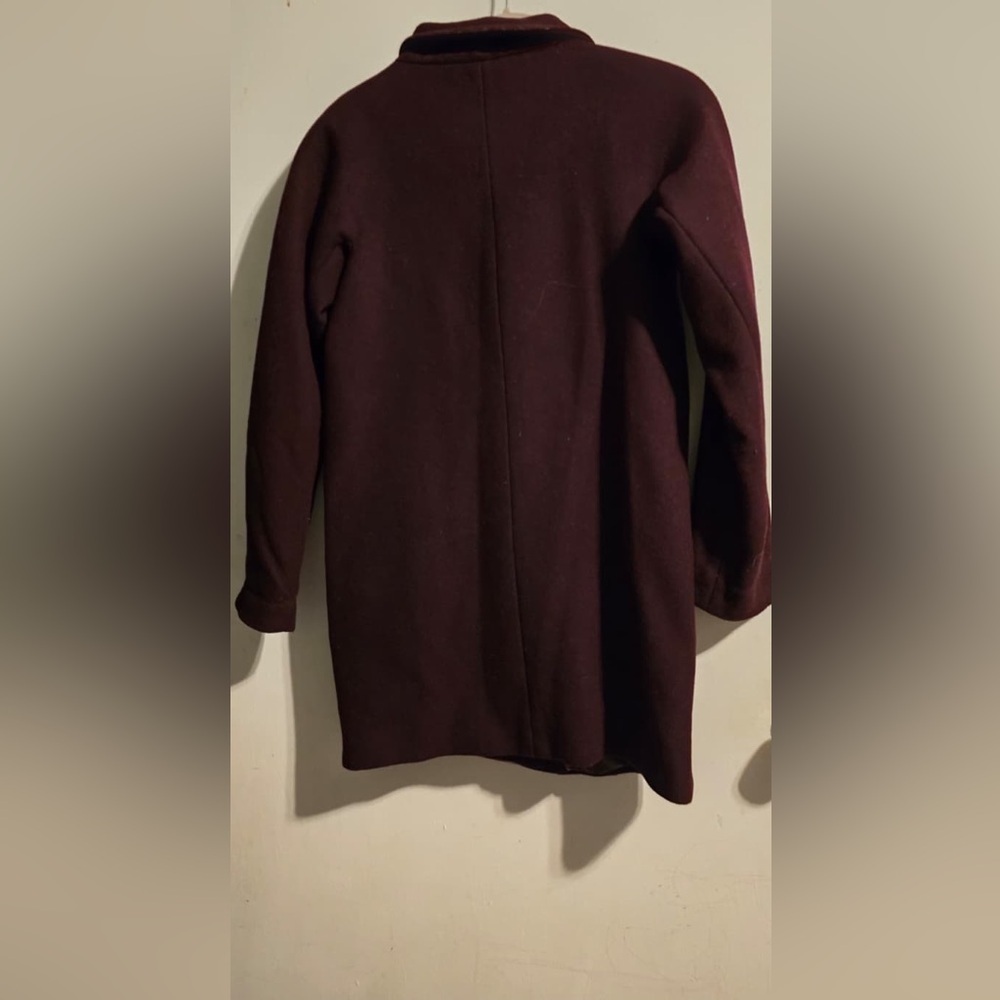 Vince Camuto Dark Red Trench Coat - Picture 12 of 16